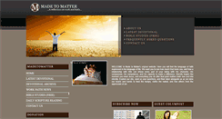Desktop Screenshot of madetomatter.org