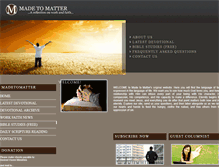 Tablet Screenshot of madetomatter.org